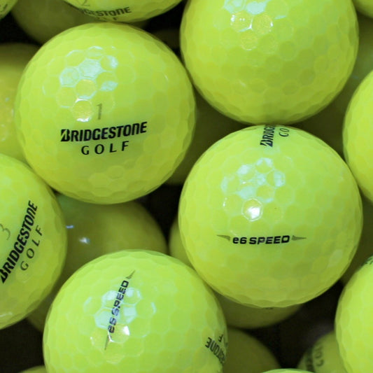  gebrauchte Bridgestone e6 Speed Gelb Golfbälle - Lakeballs Galerie