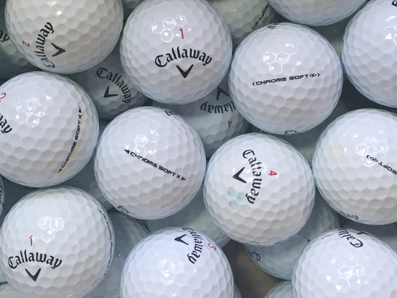 Callaway Chrome Soft X Lakeballs - gebrauchte Chrome Soft X Golfbälle AAA/AAAA-Qualität