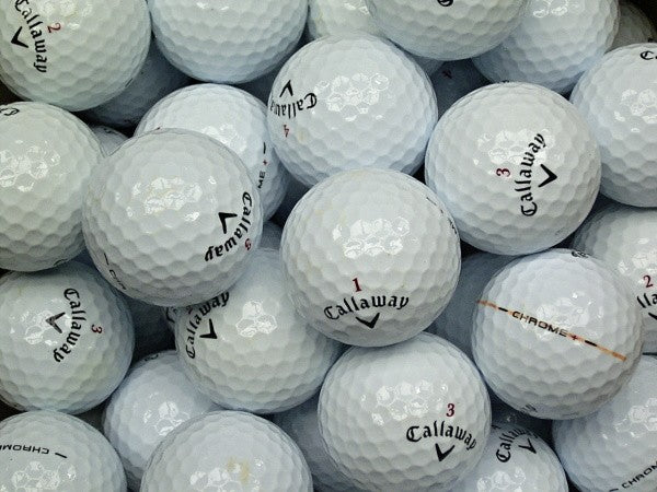 Callaway HEX Chrome+ (Plus) Lakeballs - gebrauchte HEX Chrome+ (Plus) Golfbälle AAA/AAAA-Qualität