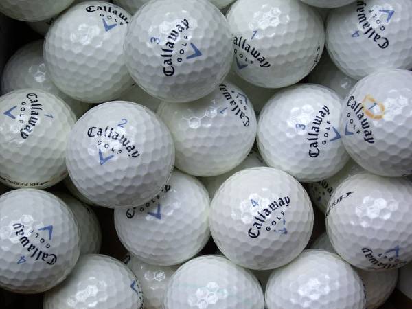 Callaway HX Pearl Lakeballs - gebrauchte HX Pearl Golfbälle AAA/AAAA-Qualität