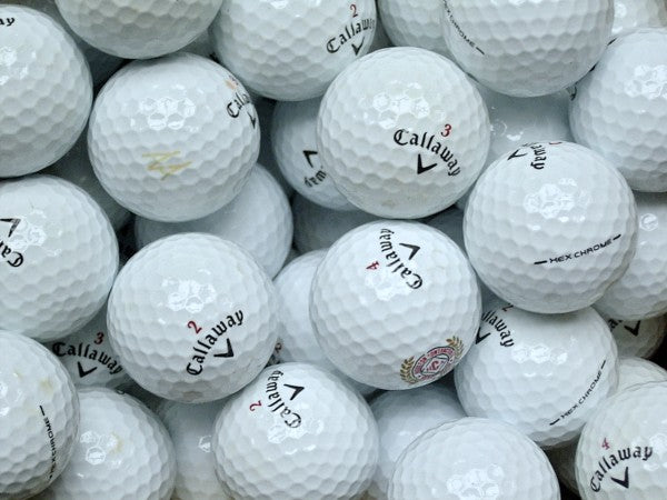 Callaway HEX Chrome Lakeballs - gebrauchte HEX Chrome Golfbälle AAA/AAAA-Qualität