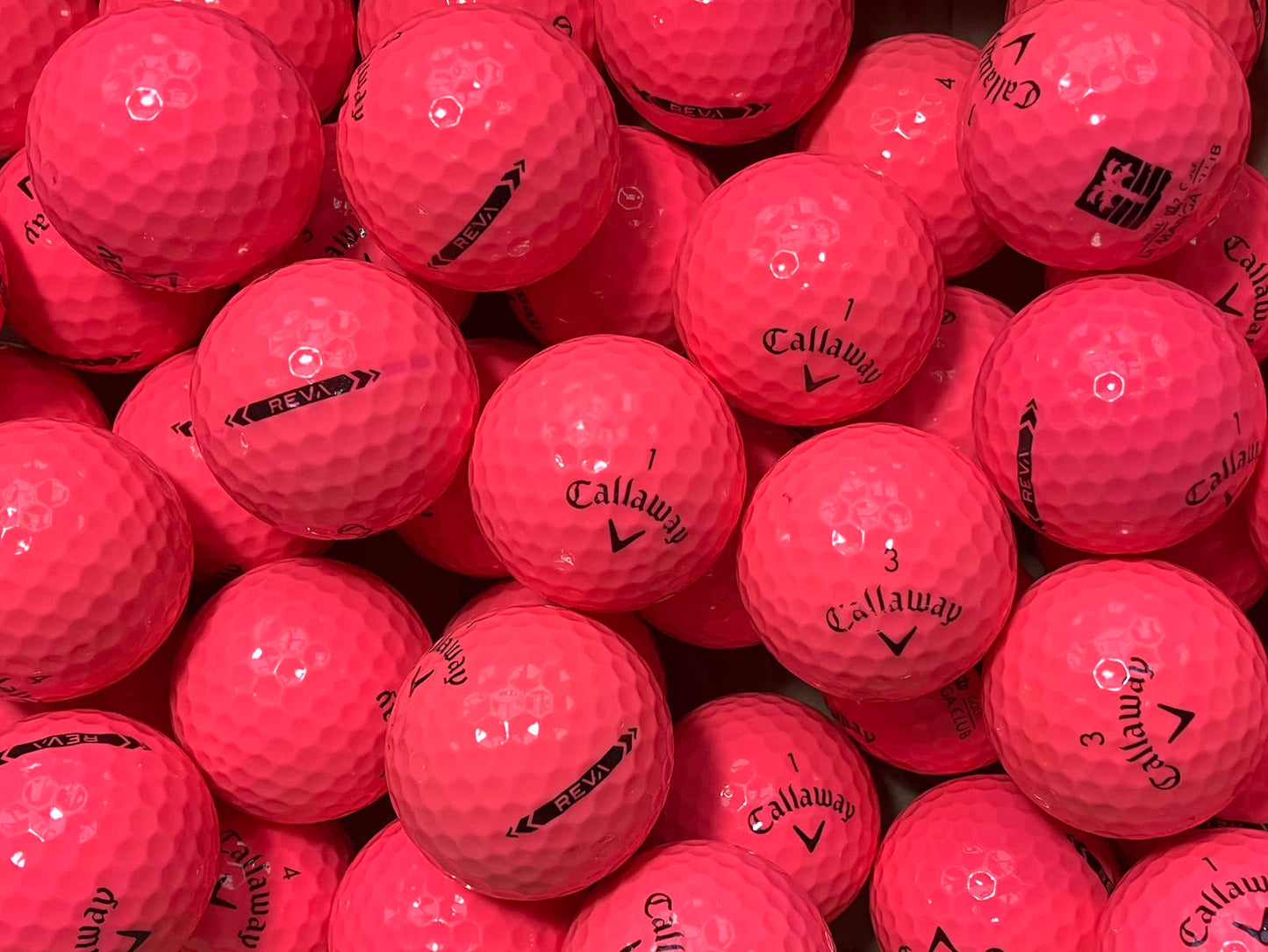 Callaway REVA Pink Lakeballs - gebrauchte REVA Pink Golfbälle AAA/AAAA-Qualität
