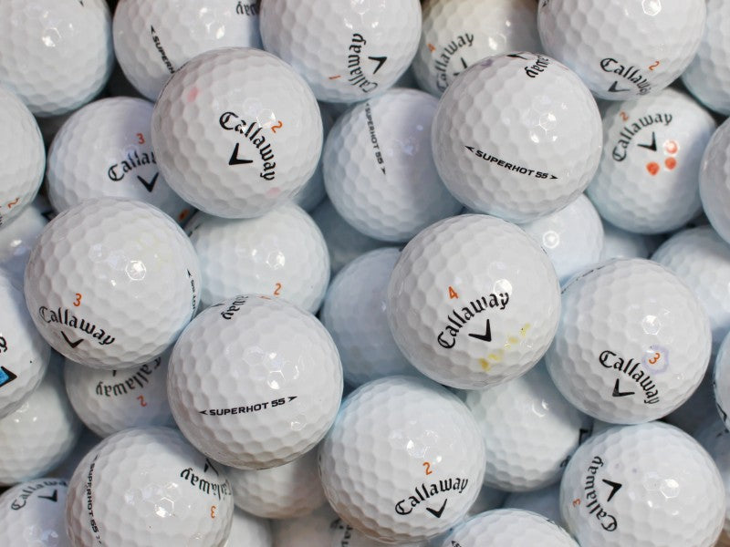 Callaway Superhot 55 Lakeballs - gebrauchte Superhot 55 Golfbälle AAA/AAAA-Qualität