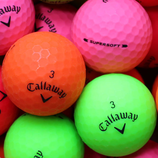 Callaway Supersoft Matt Bunt Lakeballs - gebrauchte Supersoft Matt Bunt Golfbälle