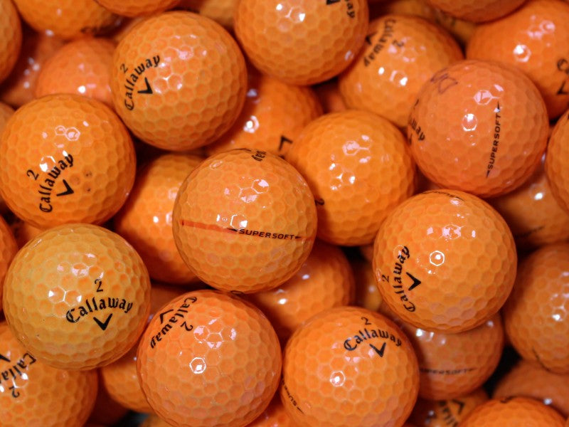 Callaway Supersoft Orange Lakeballs - gebrauchte Supersoft Orange Golfbälle AAA/AAAA-Qualität