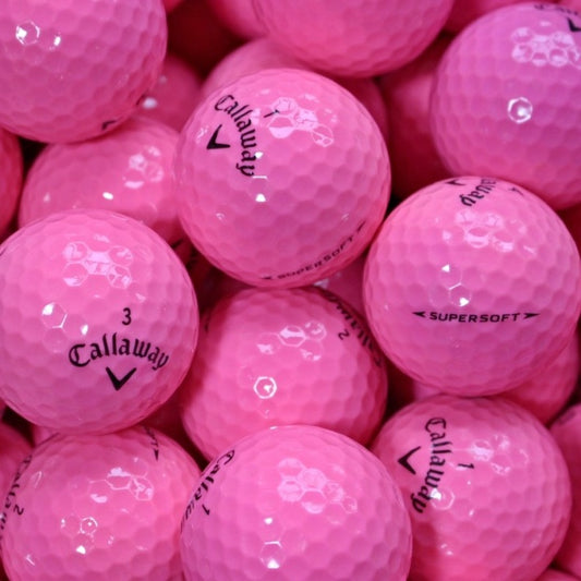 Callaway Supersoft Pink Lakeballs - gebrauchte Supersoft Pink Golfbälle 
