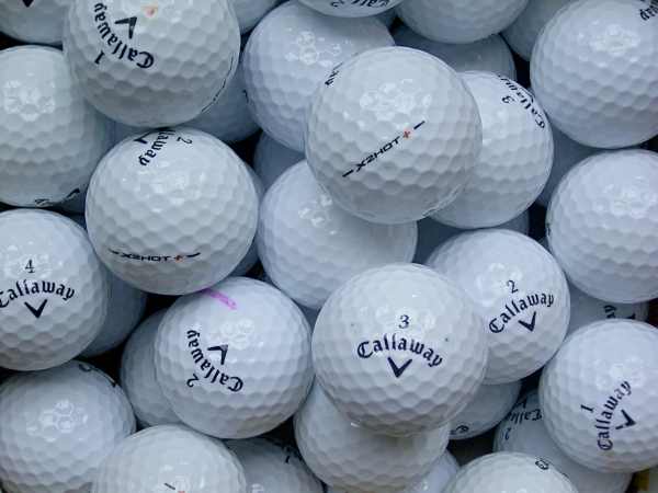 Callaway X2 Hot+ (Plus) Lakeballs - gebrauchte X2 Hot+ (Plus) Golfbälle AAA/AAAA-Qualität