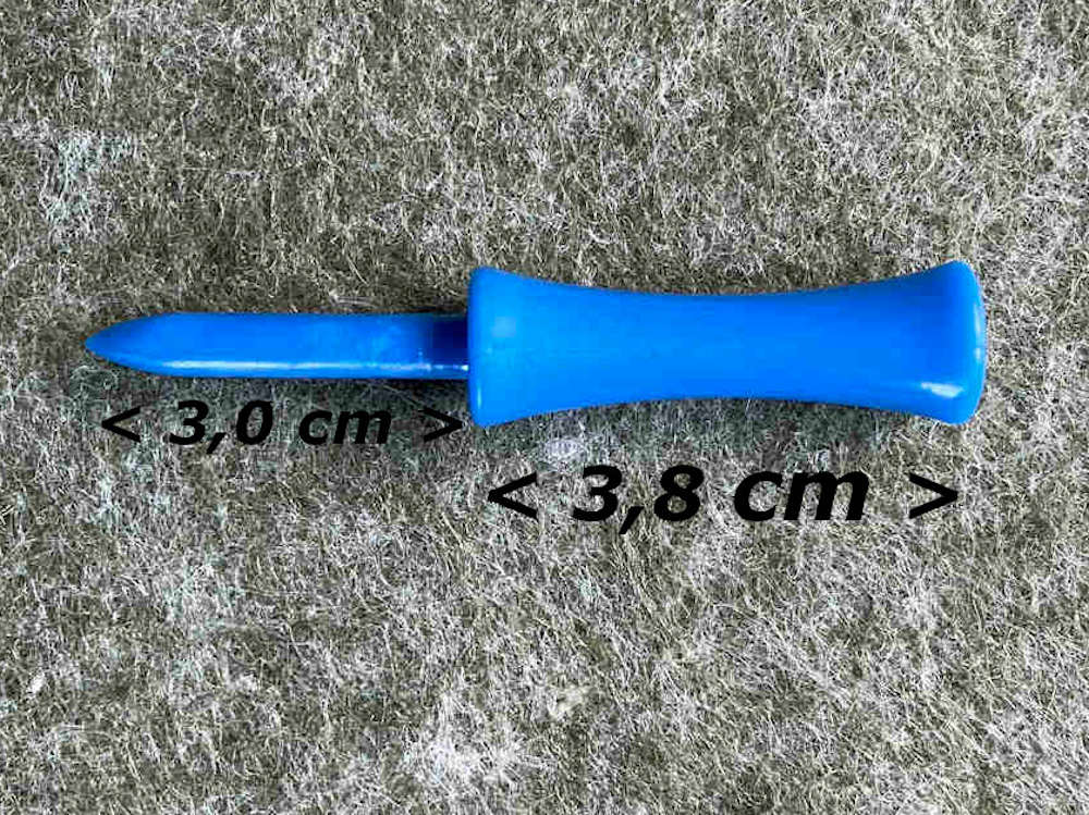 Plastik Castle Golf Tees Blau 6,8 cm (68 mm) Maßangabe