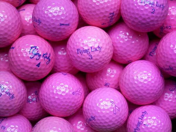 Flying Lady Pink Lakeballs - gebrauchte Flying Lady Pink Golfbälle AAAA-Qualität