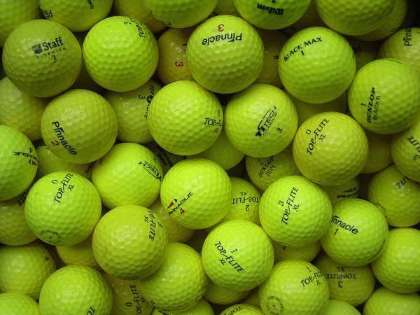 Marken Mix Gelb Lakeballs - gebrauchte Mix Gelb Golfbälle AAA/AAAA-Qualität