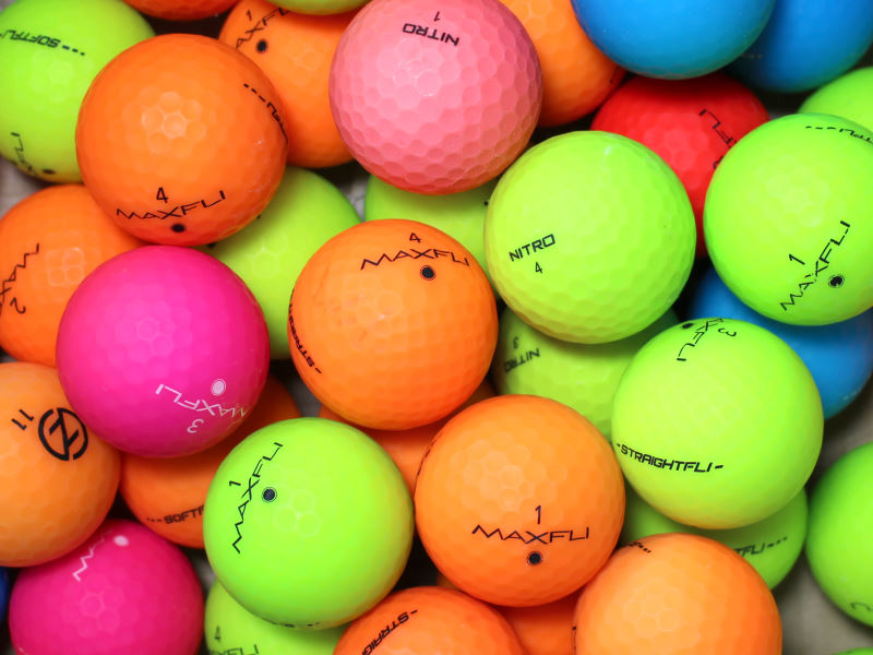 Matt Bunt Mix Lakeballs - gebrauchte Matt Bunt Mix Golfbälle AAA/AAAA-Qualität