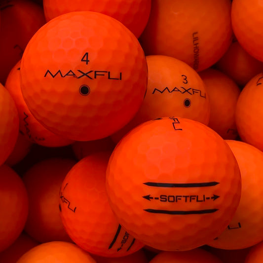 Maxfli SoftFli Matt Orange Lakeballs - gebrauchte SoftFli Matt Orange Golfbälle 