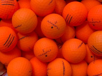 Maxfli StraightFli Matt Orange Lakeballs - gebrauchte StraightFli Matt Orange Golfbälle AAA/AAAA-Qualität