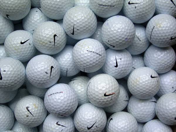 Nike One Platinum Lakeballs - gebrauchte One Platinum Golfbälle AAA/AAAA-Qualität