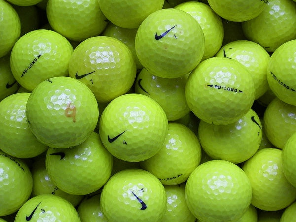 Nike PD Long Gelb Lakeballs - gebrauchte PD Long Gelb Golfbälle AAA/AAAA-Qualität