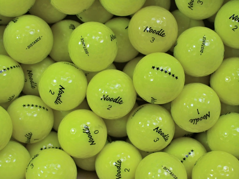 Noodle Distance/Long Gelb Lakeballs - gebrauchte Noodle Distance/Long Gelb Golfbälle AAA/AAAA-Qualität