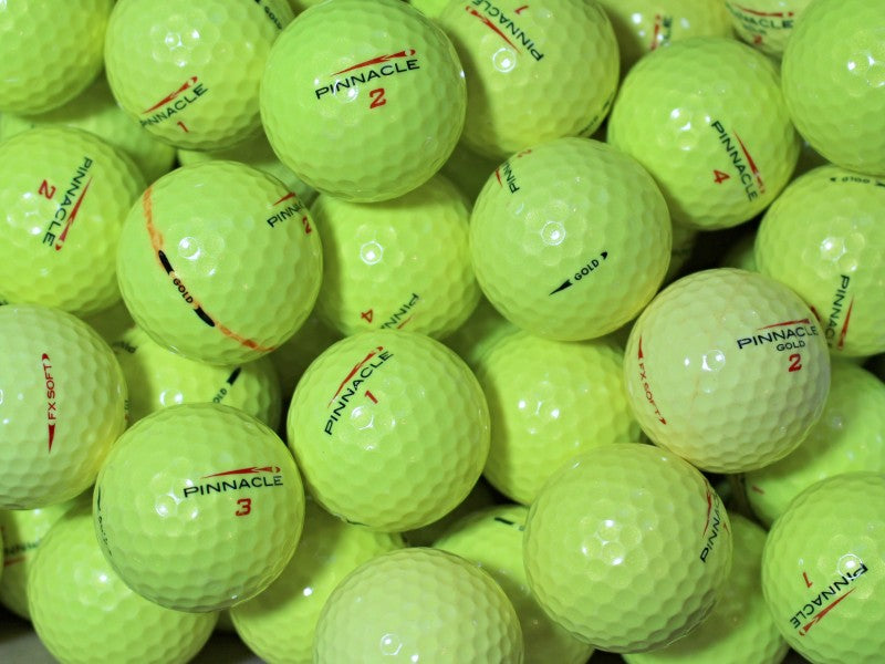Pinnacle Gold Gelb Lakeballs - gebrauchte Gold Gelb Golfbälle AAA/AAAA-Qualität
