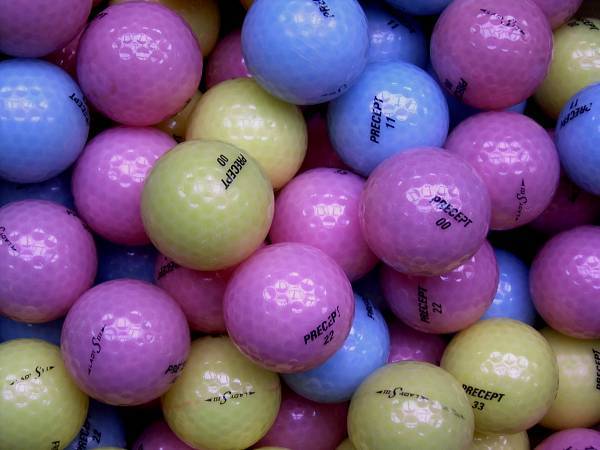 Precept Lady S-III Crystal Bunt Lakeballs - gebrauchte Lady S-III Crystal Bunt Golfbälle AA/AAA-Qualität