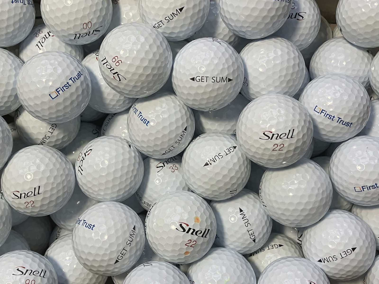 Snell Get Sum Lakeballs - gebrauchte Get Sum Golfbälle AAA/AAAA-Qualität