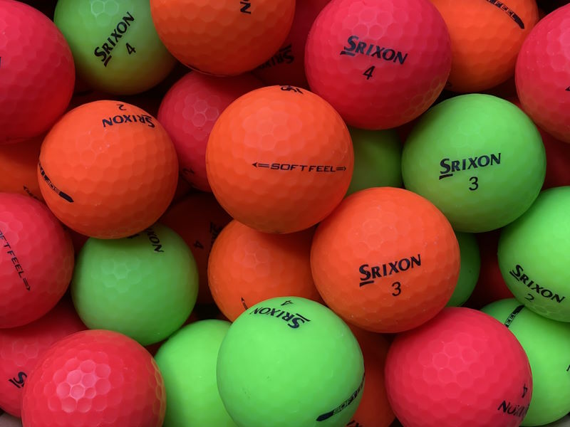 Srixon Soft Feel Matt Bunt Lakeballs - gebrauchte Soft Feel Matt Bunt Golfbälle AAA/AAAA-Qualität