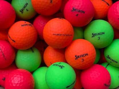 Srixon Soft Feel Matt Bunt Lakeballs - gebrauchte Soft Feel Matt Bunt Golfbälle AAA/AAAA-Qualität