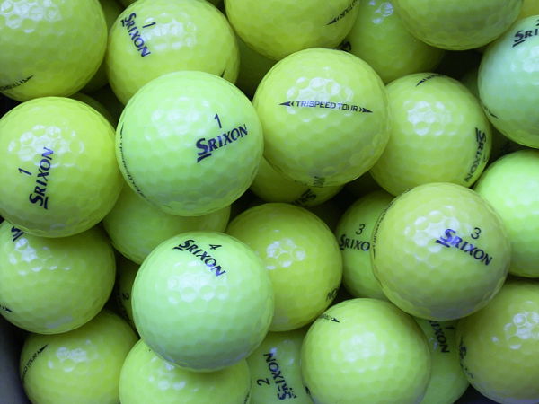 Srixon TriSpeed Tour Gelb Lakeballs - gebrauchte TriSpeed Tour Gelb Golfbälle AAA/AAAA-Qualität