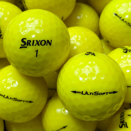 Srixon UltiSoft Gelb Lakeballs - gebrauchte UltiSoft Gelb Golfbälle 