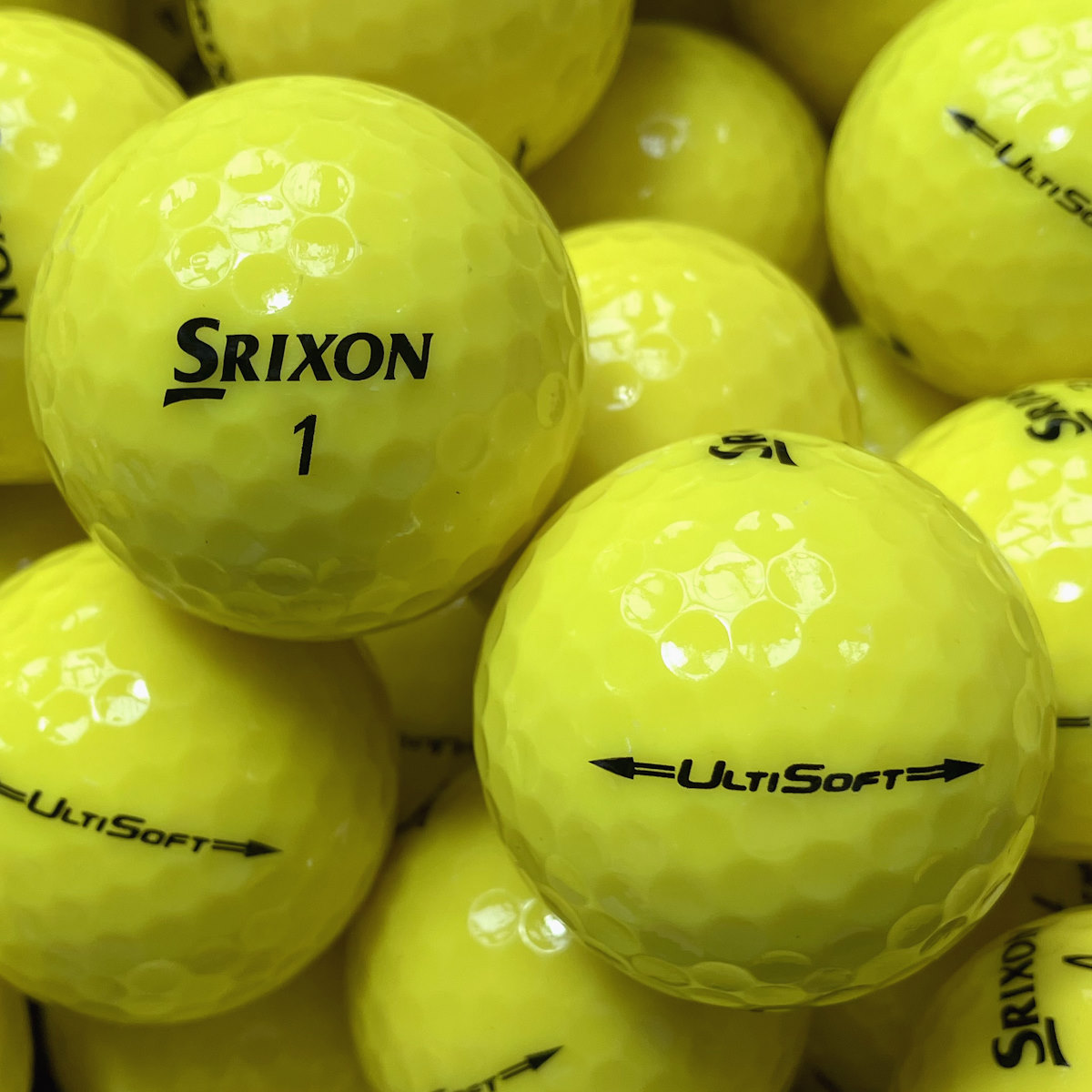 Srixon UltiSoft Gelb Lakeballs - gebrauchte UltiSoft Gelb Golfbälle 