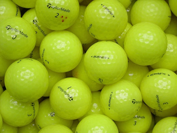 TaylorMade Burner Gelb Lakeballs - gebrauchte Burner Gelb Golfbälle AAA/AAAA-Qualität