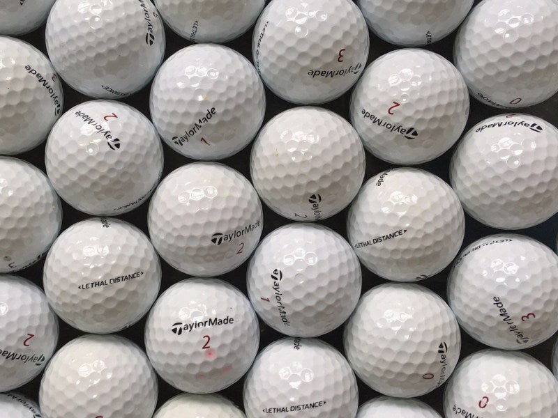 TaylorMade Lethal Distance Lakeballs - gebrauchte Lethal Distance Golfbälle AAA/AAAA-Qualität