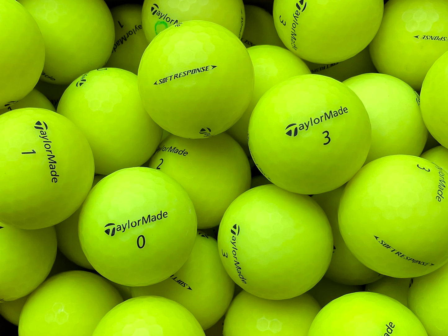 TaylorMade Soft Response Matt Gelb Lakeballs - gebrauchte Soft Response Matt Gelb Golfbälle AAA/AAAA-Qualität