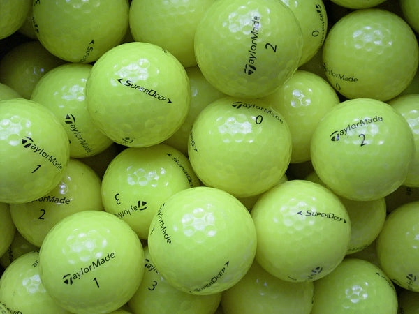 TaylorMade SuperDeep Gelb Lakeballs - gebrauchte SuperDeep Gelb Golfbälle AAA/AAAA-Qualität