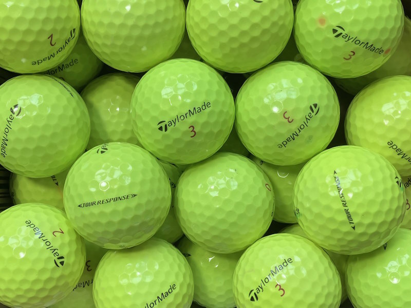 TaylorMade Tour Response Gelb Lakeballs - gebrauchte Tour Response Gelb Golfbälle AAA/AAAA-Qualität