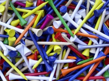 Golf Tees Bunt 2 3/4" (7,0 cm)