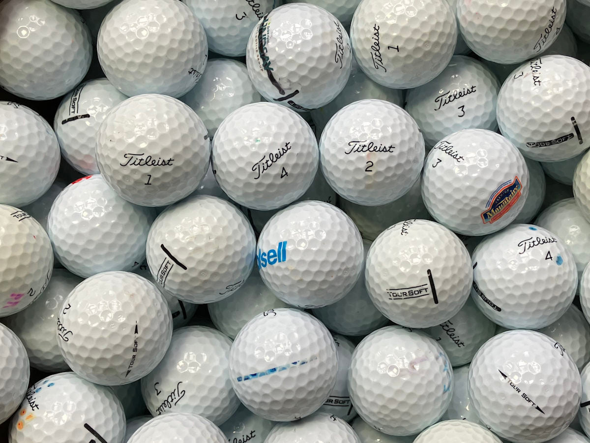 Titleist Tour Soft Lakeballs - gebrauchte Tour Soft Golfbälle AA/AAA-Qualität