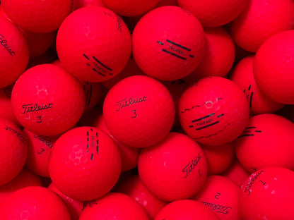 Titleist TruFeel Matt Rot Lakeballs - gebrauchte TruFeel Matt Rot Golfbälle AA/AAA-Qualität