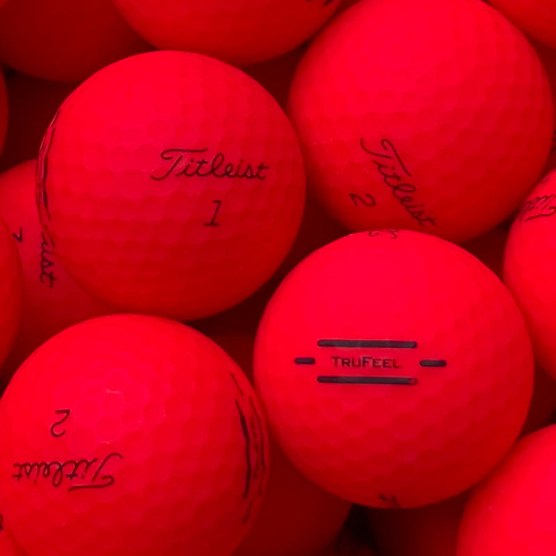 Titleist TruFeel Matt Rot Lakeballs - gebrauchte TruFeel Matt Rot Golfbälle