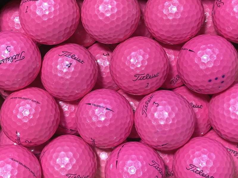 Titleist Velocity Pink Lakeballs - gebrauchte Velocity Pink Golfbälle AAA/AAAA-Qualität