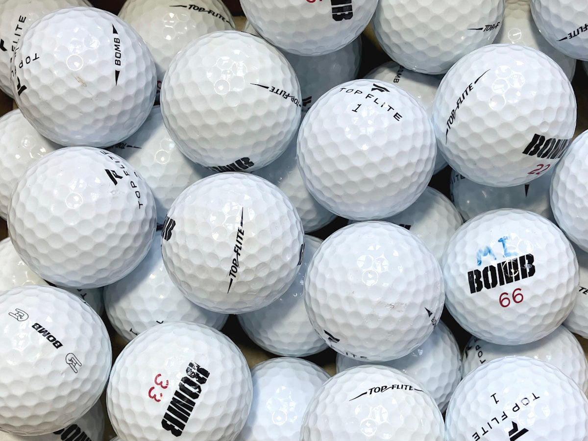 Top-Flite Bomb Lakeballs - gebrauchte Bomb Golfbälle AA/AAA-Qualität