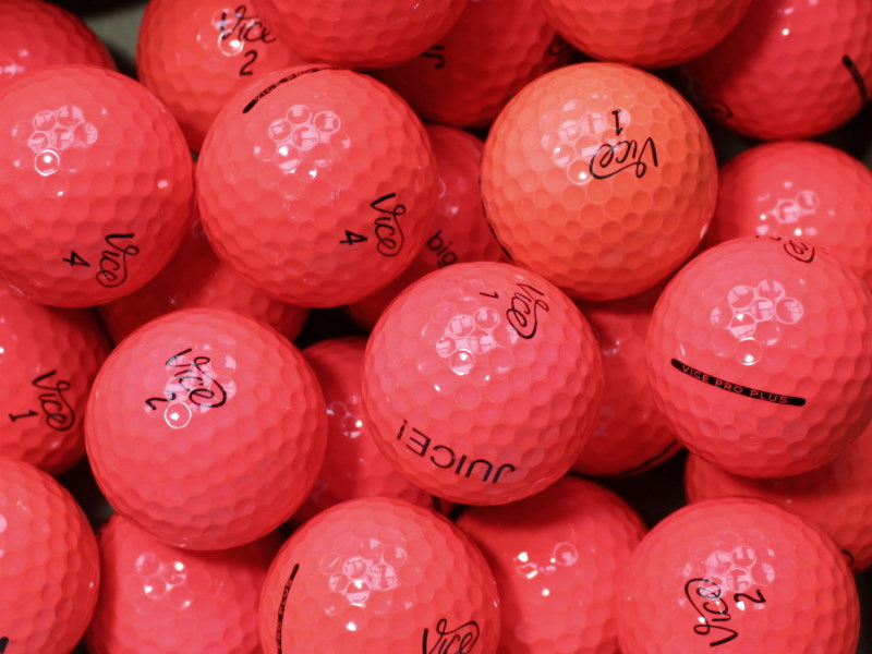 Vice Pro Plus Red Lakeballs - gebrauchte Pro Plus Red Golfbälle AAA/AAAA-Qualität