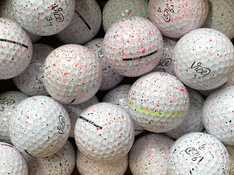 Vice Pro Soft Drip Red Lakeballs - gebrauchte Pro Soft Drip Red Golfbälle AAA/AAAA-Qualität