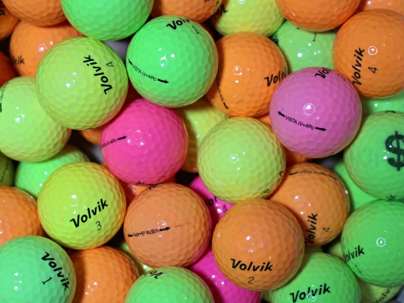 Volvik Vista iV 4Pc Bunt Lakeballs - gebrauchte Vista iV 4Pc Bunt Golfbälle AAA/AAAA-Qualität