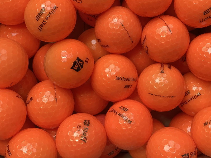 Wilson Staff Fifty Orange Lakeballs - gebrauchte Staff Fifty Orange Golfbälle AAA/AAAA-Qualität