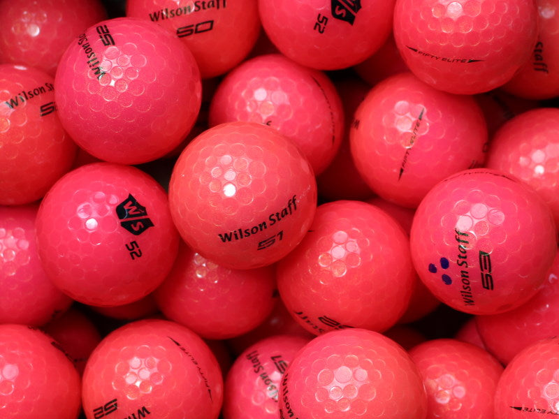 Wilson Staff Fifty Pink Lakeballs - gebrauchte Fifty Pink Golfbälle AAA/AAAA-Qualität