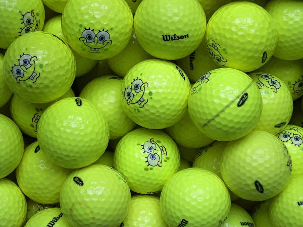 Wilson SpongeBob Gelb Lakeballs - gebrauchte SpongeBob Gelb Golfbälle AAA/AAAA-Qualität