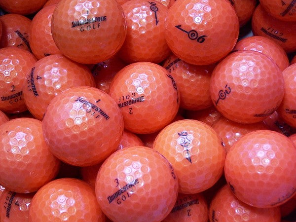 Bridgestone e6 Orange Lakeballs - gebrauchte e6 Orange Golfbälle AAA/AAAA-Qualität