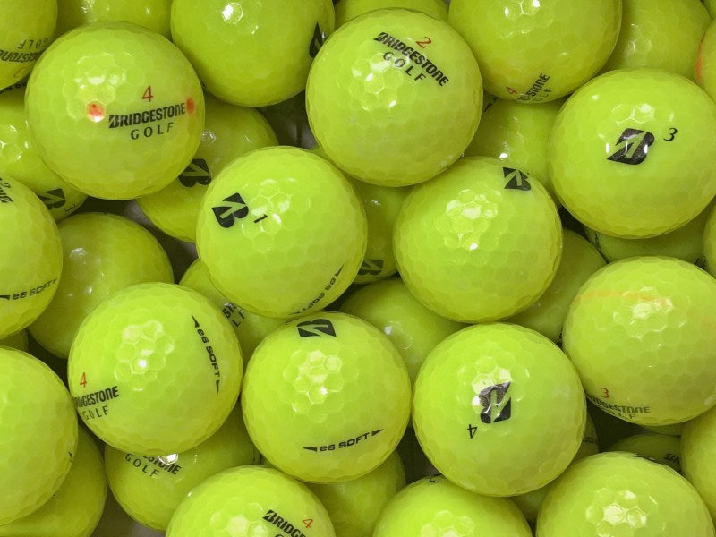  gebrauchte Bridgestone e6 Soft Gelb Golfbälle - Lakeballs in AAA/AAAA-Qualität