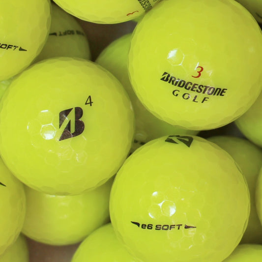  gebrauchte Bridgestone e6 Soft Gelb Golfbälle - Lakeballs Galerie