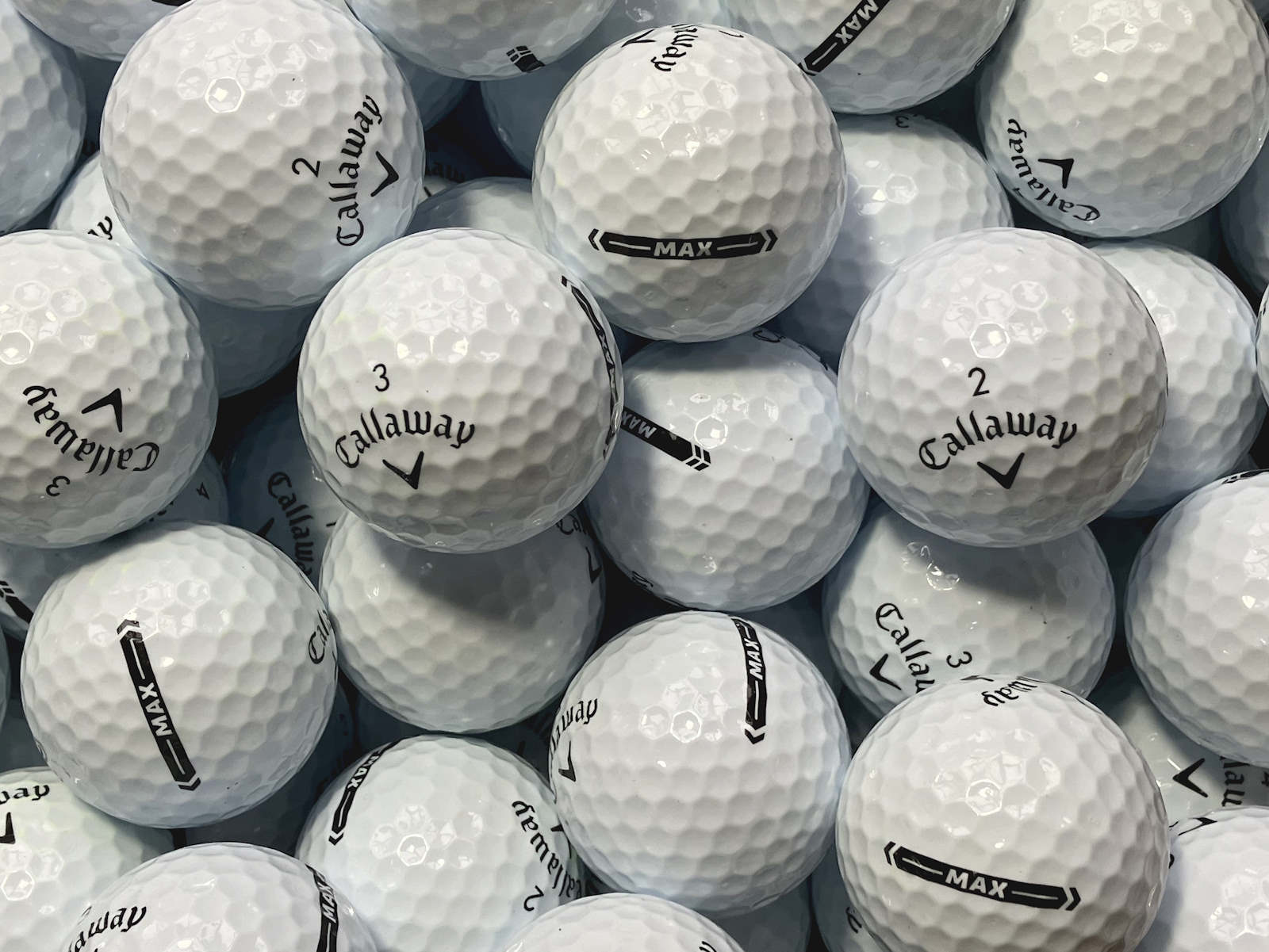 Callaway Supersoft MAX Lakeballs - gebrauchte Supersoft MAX Golfbälle AAAA-Qualität