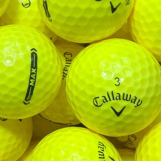 Callaway Supersoft MAX Gelb Lakeballs - gebrauchte Supersoft MAX Gelb Golfbälle 